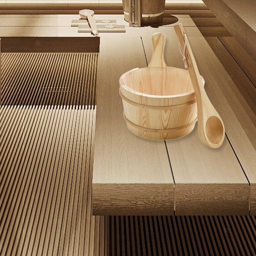 Wooden sauna barrel - wooden, and