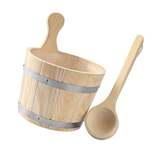 Sauna bucket and ladle set - bucket,