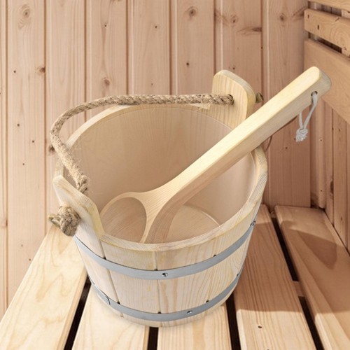Wooden sauna barrel and - sauna,