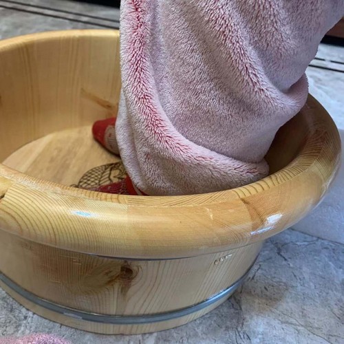 Wood foot bath comfortable - foot,