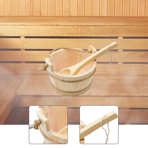 Wood sauna barrel and ladle - barrel,