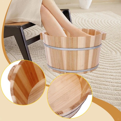 Wooden foot bath basin - foot,
