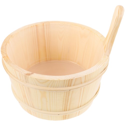 Sauna water wooden bucket - bucket, wood