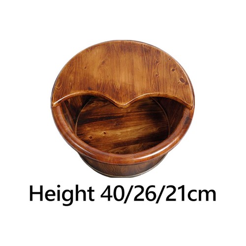 Wood foot bath barrel - wood,