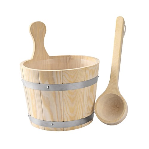 Sauna bucket and ladle set - bucket,